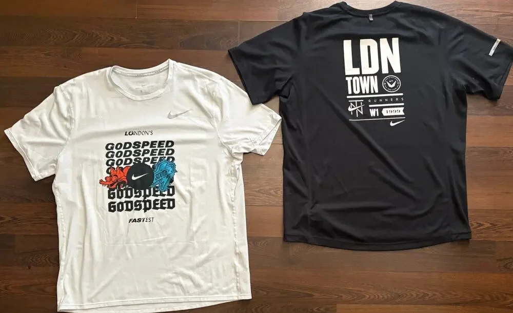 2x Vintage Nike Dri-FIT Running Shirts Bundle Men's XL